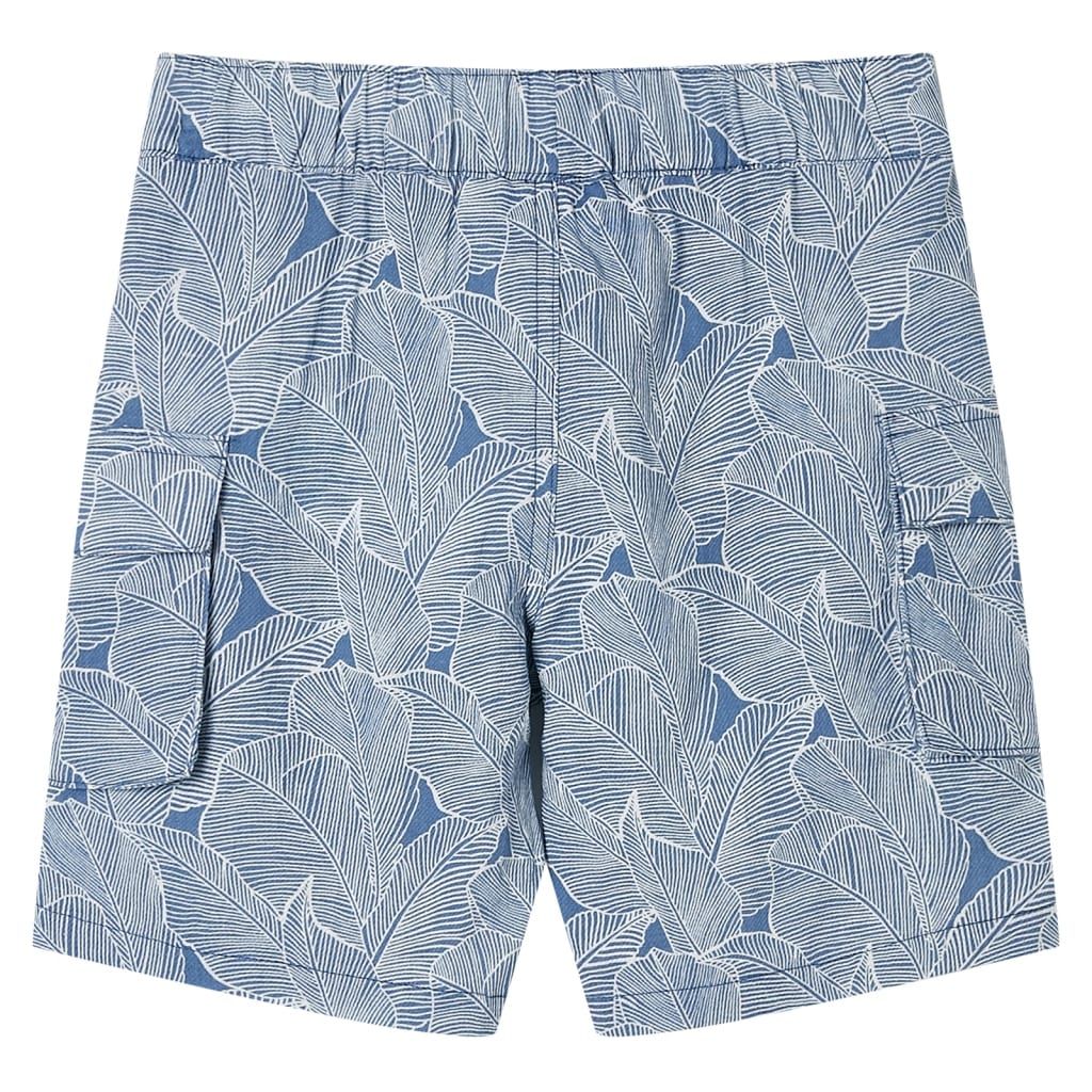 Pantaloncini per Bambini con Coulisse Blu Scuro 140 vidaXL