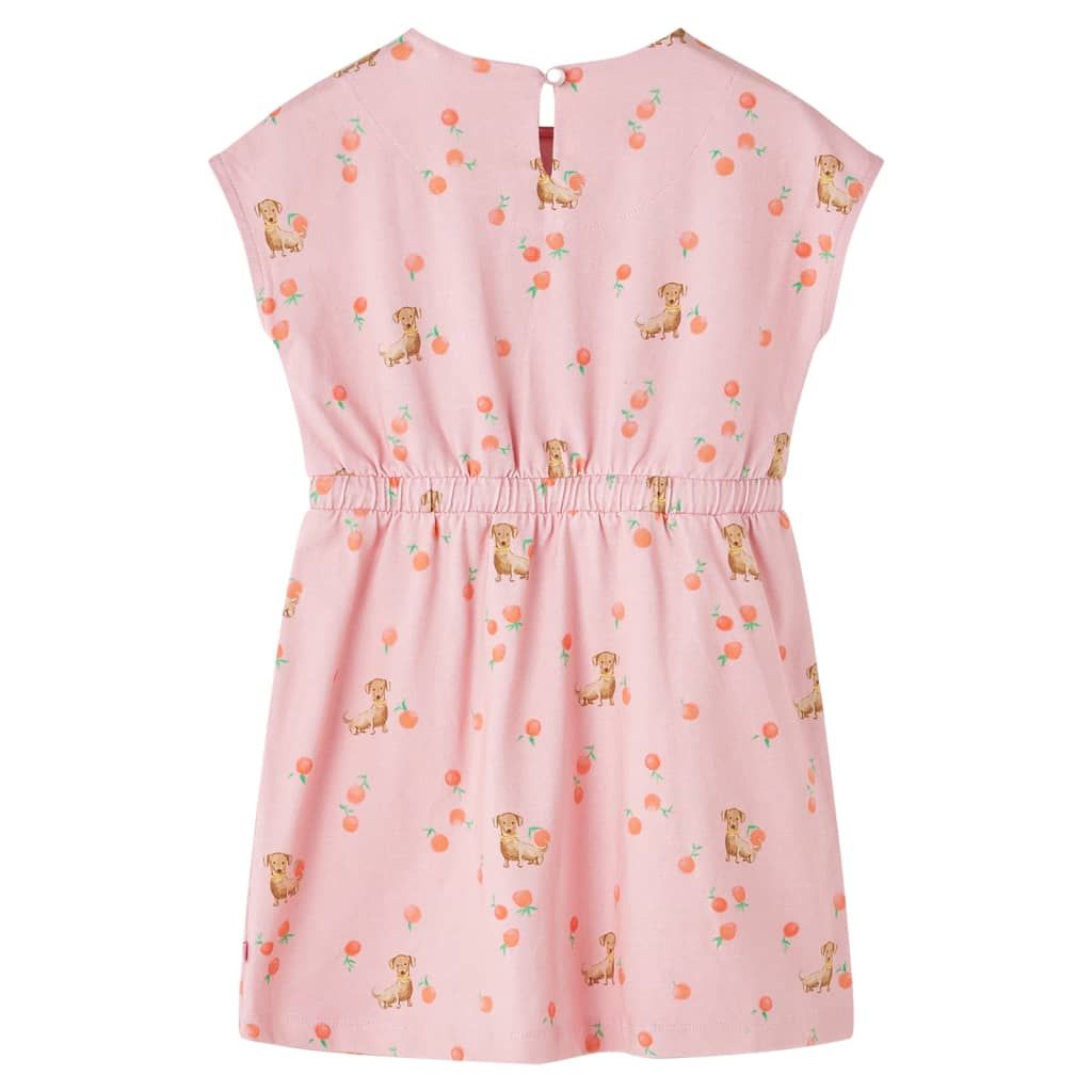 Abito da Bambina con Coulisse Arancione Chiaro 92 vidaXL