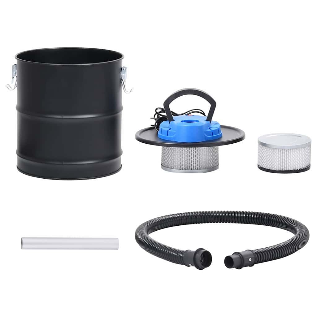 Aspiracenere con Filtro HEPA 1200 W 20 L in Acciaio vidaXL