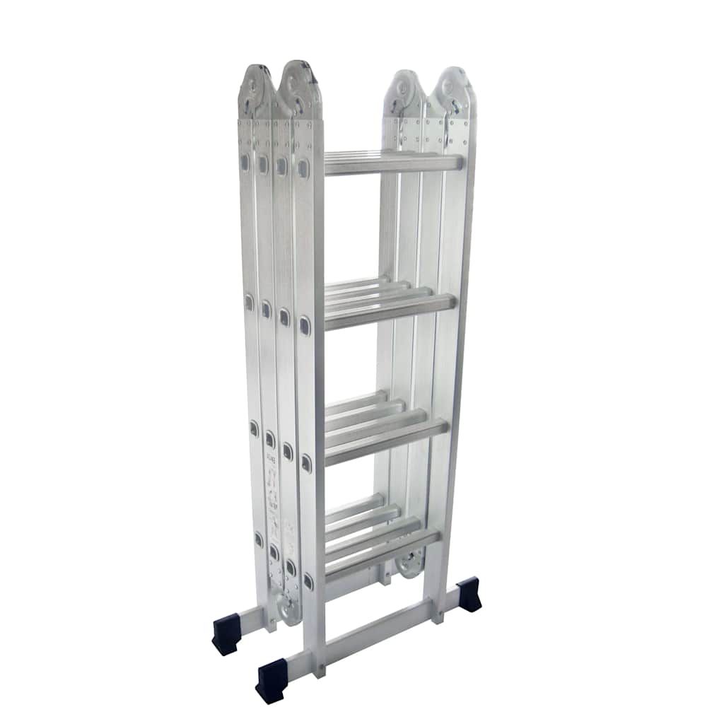 Scala a pioli in alluminio 8 gradini 150 kg vidaXL