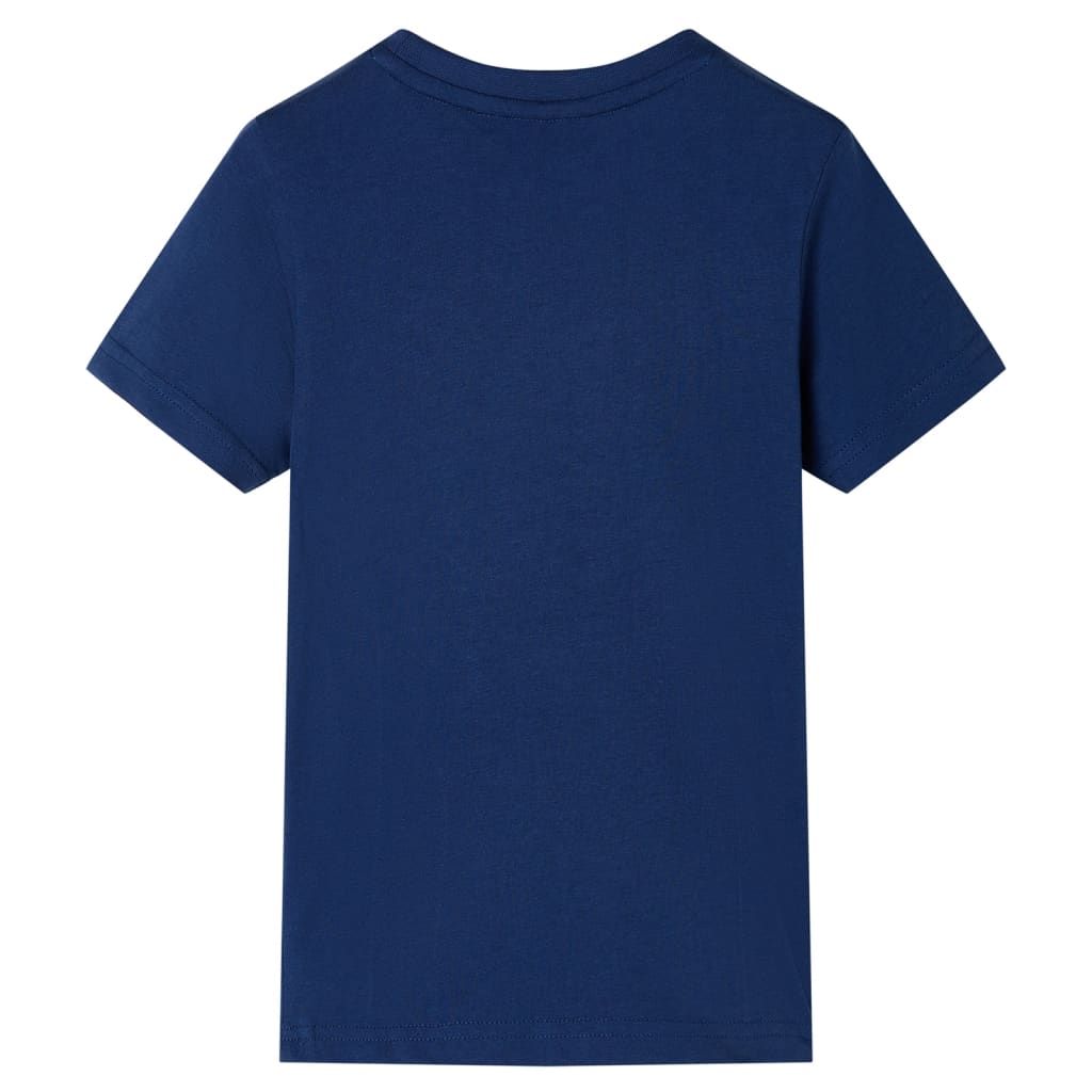 Maglietta da Bambino Blu Scuro 140 vidaXL