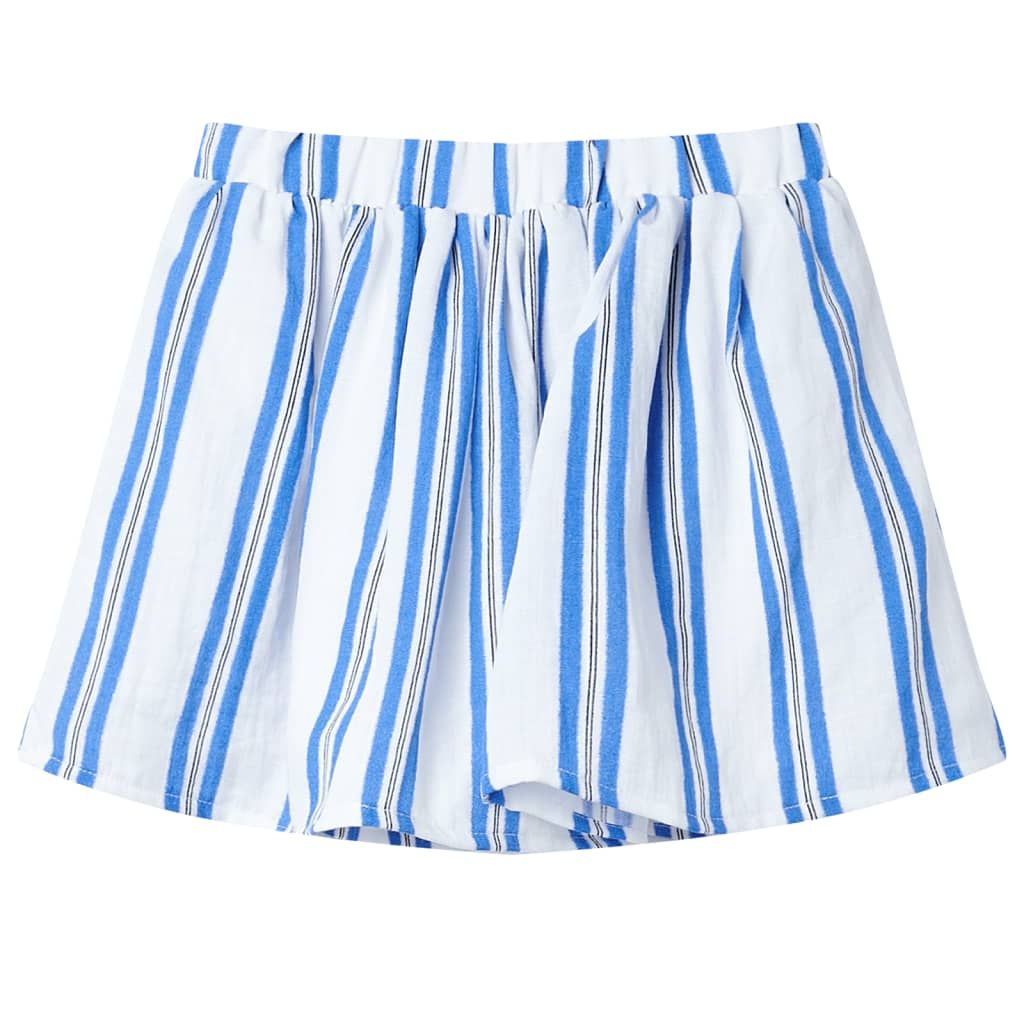 Gonna da Bambina Blu Cobalto e Bianco 92 vidaXL