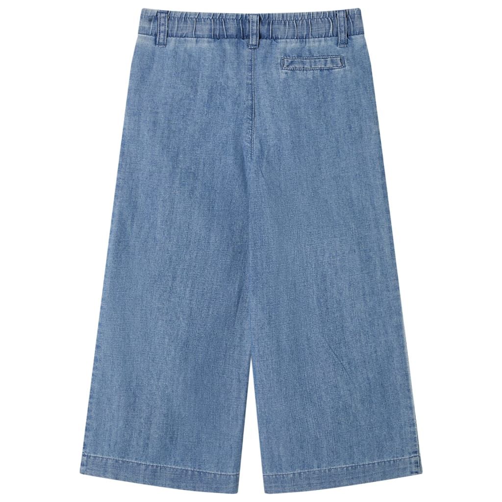 Pantaloni da Bambino Blu Denim 140 vidaXL