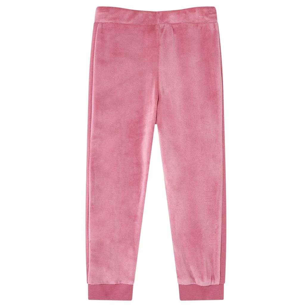 Pantaloni Tuta da Bambina Lampone 140 vidaXL