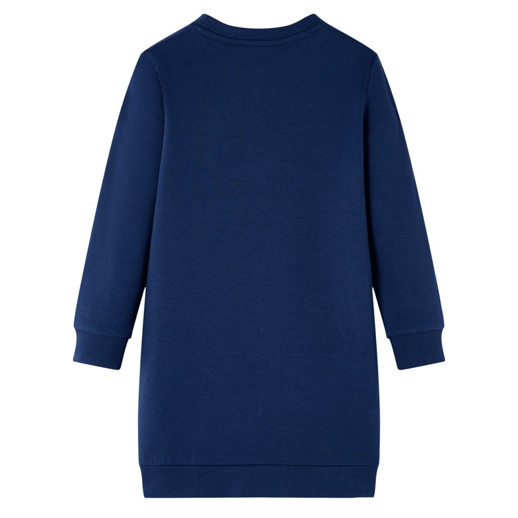 Abito in Felpa da Bambina Blu Marino 128 vidaXL