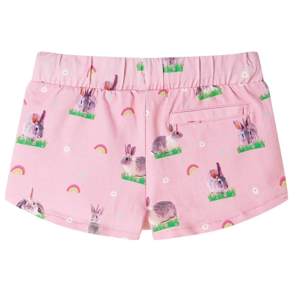 Pantaloncini per Bambini con Coulisse Rosa Chiaro 140 vidaXL