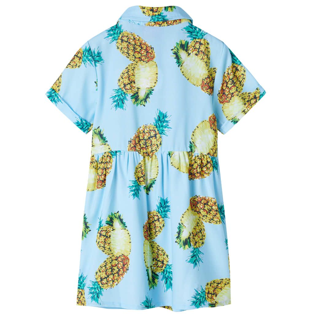 Abito da Bambina Blu 128 vidaXL