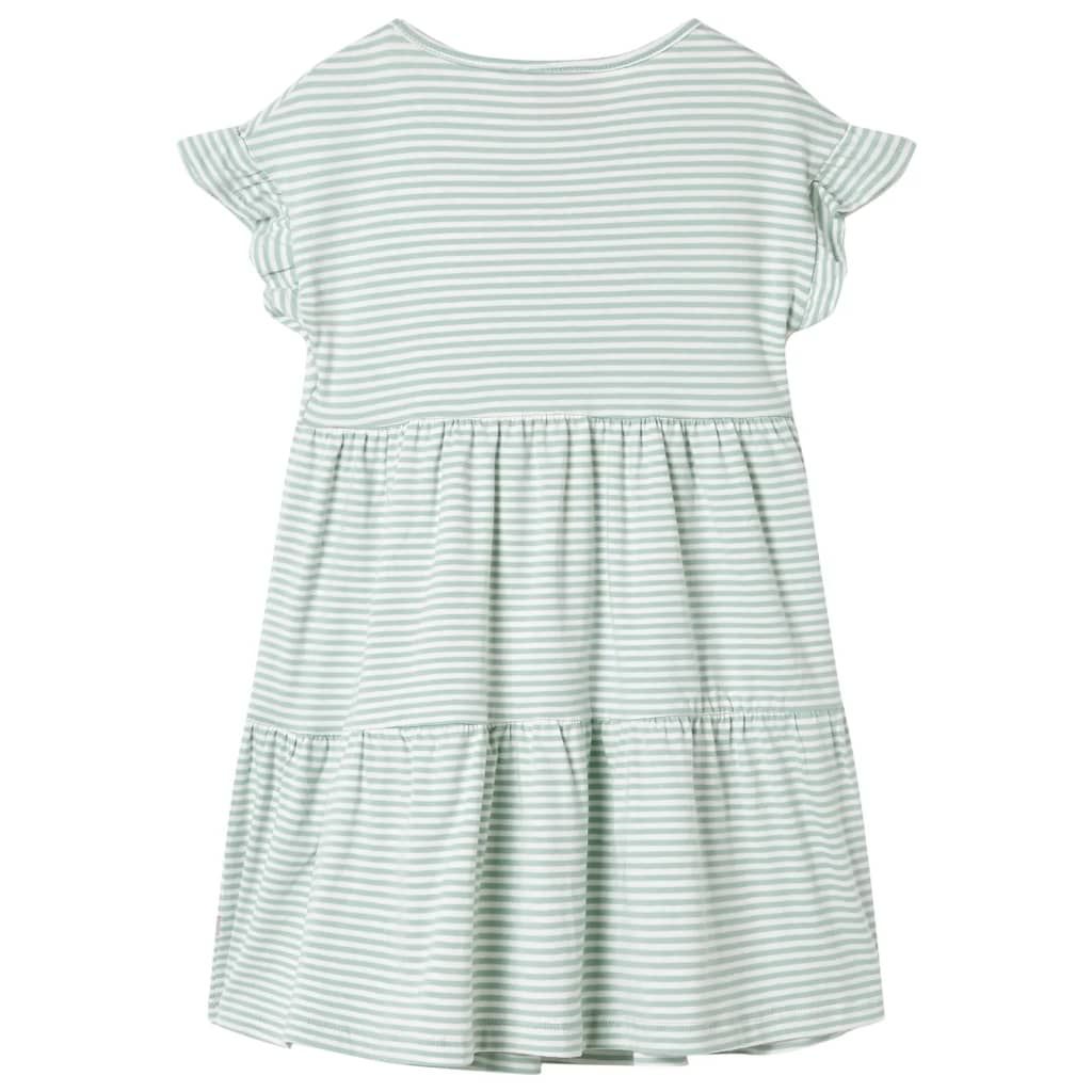 Abito da Bambina con Maniche a Volant Menta 104 vidaXL