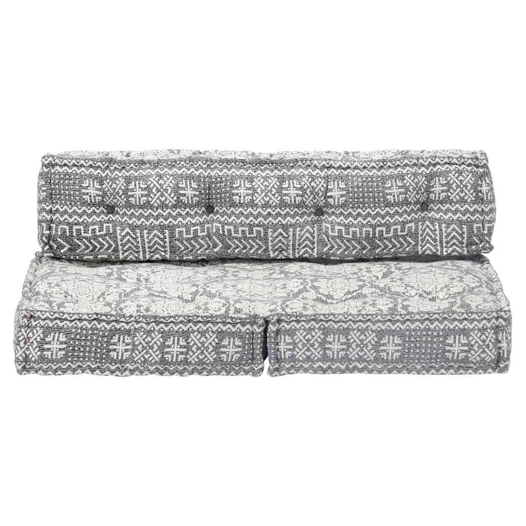 Pouf Grigio Chiaro in Tessuto vidaXL