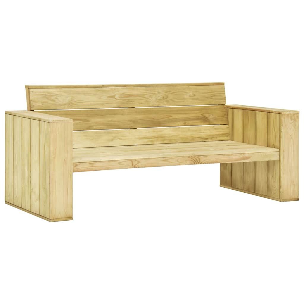 Set Divani da Giardino 4 pz con Cuscini Legno Pino Impregnato vidaXL