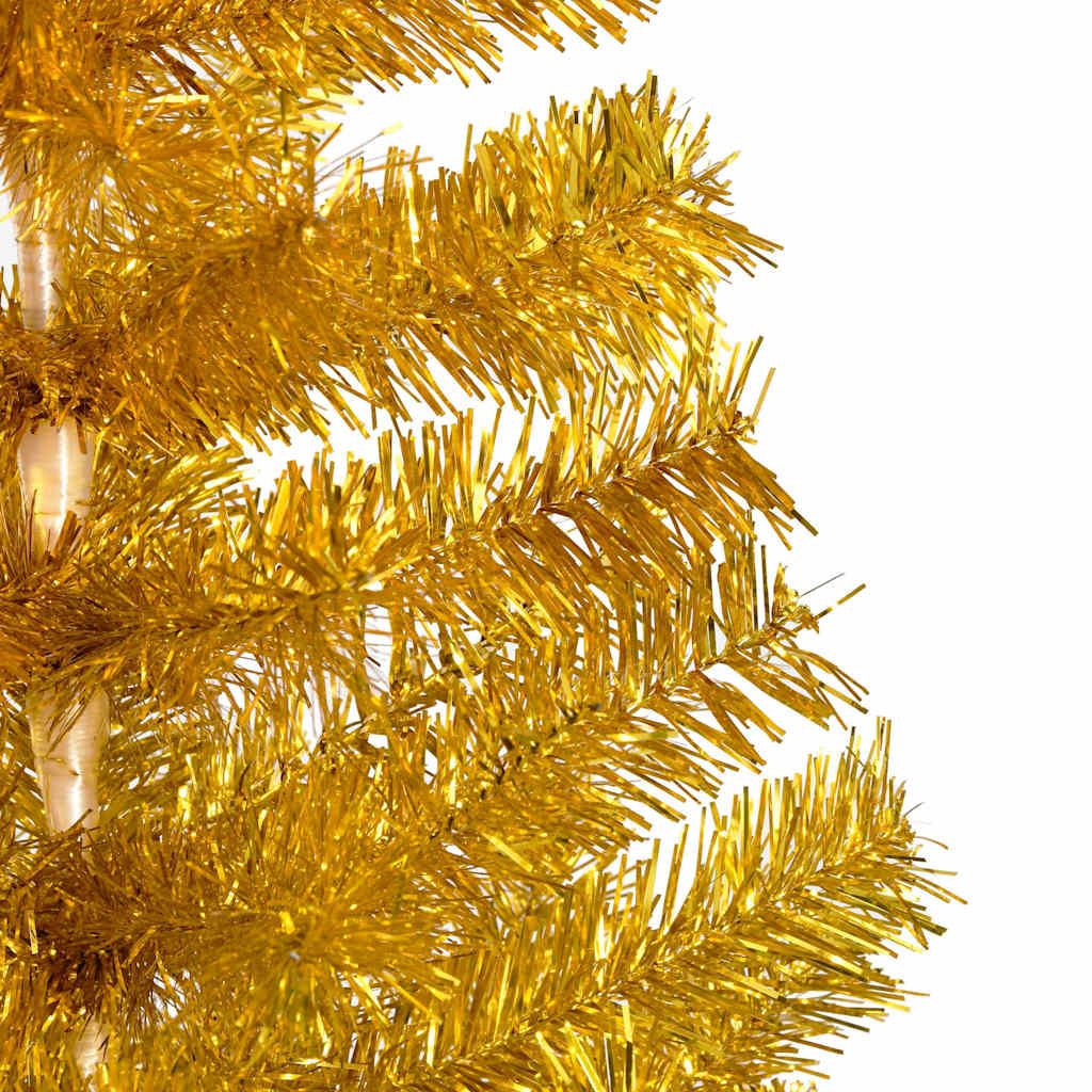 Albero di Natale Preilluminato con Palline Oro 150 cm PET vidaXL