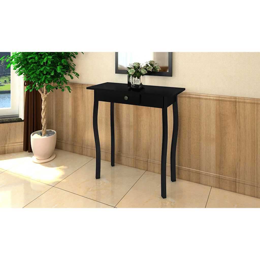 Tavolo Console in MDF Nero vidaXL