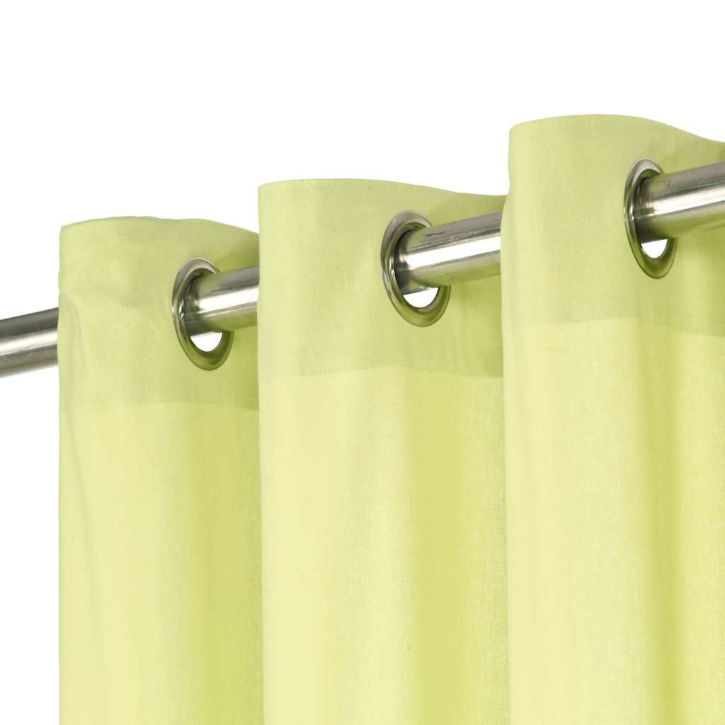 Tende con Anelli in Metallo 2 pz in Cotone 140x175 cm Verdi vidaXL