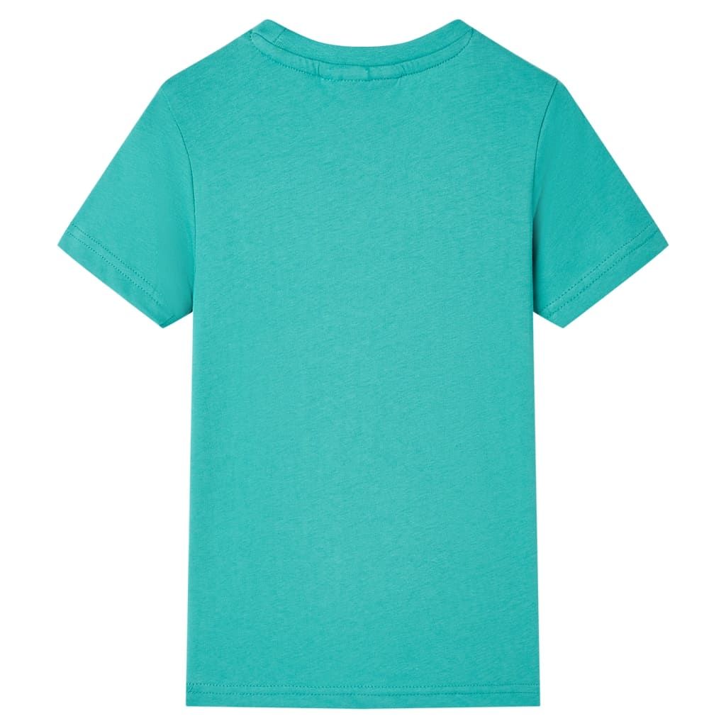 Maglietta da Bambino a Maniche Corte Menta Scuro 116 vidaXL