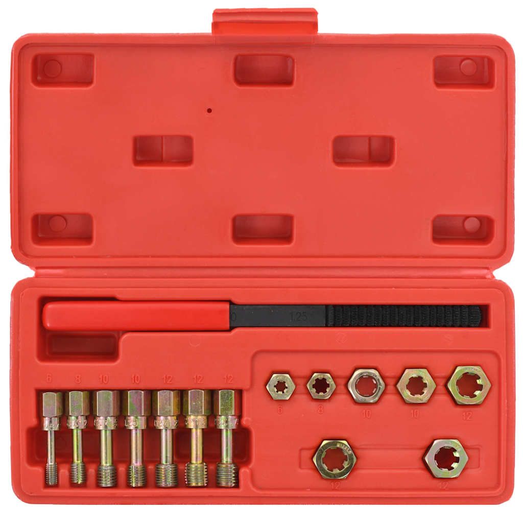 Set per Filettatura Metrica 15 pz vidaXL