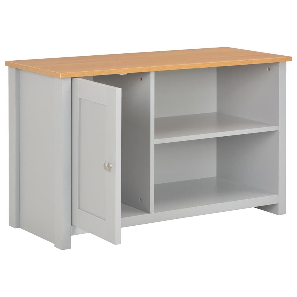 Mobile Porta TV Grigio 95x39x58 cm vidaXL