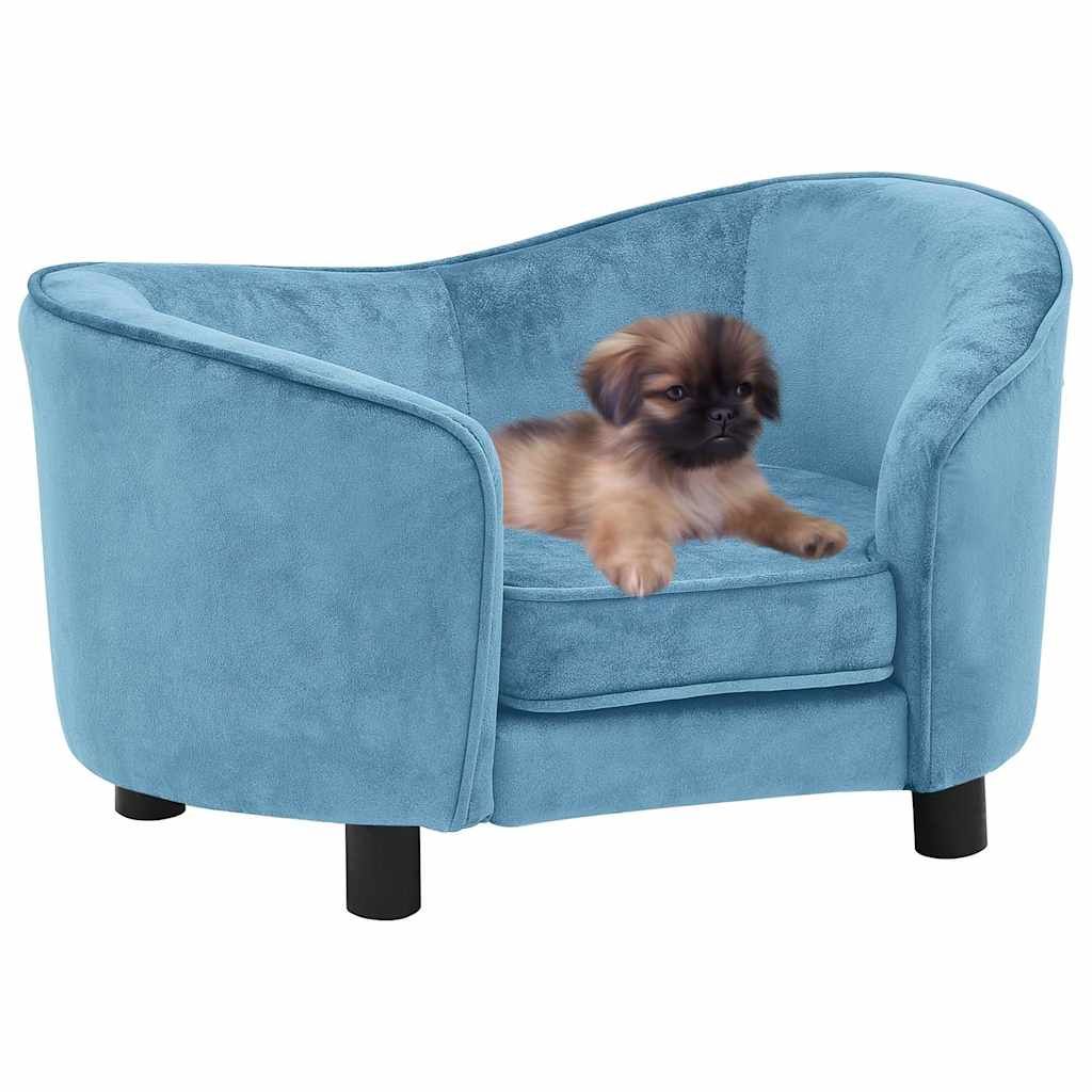 Divano per Cani Turchese 69x49x40 cm in Peluche vidaXL