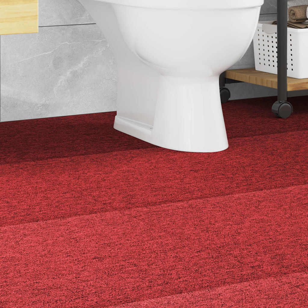 Quadrotte di Moquette 20 pz 5 m² 50x50 cm Rosse vidaXL