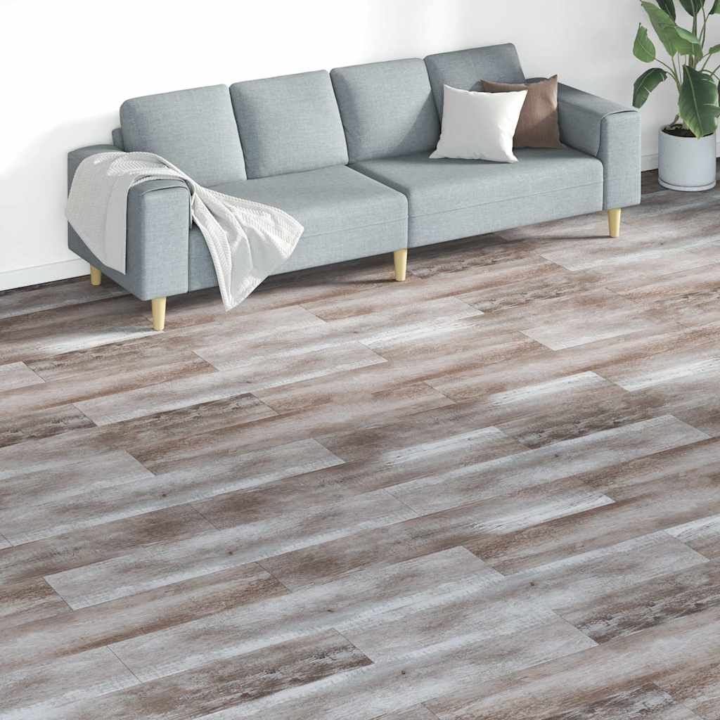 Listoni Pavimenti Non Autoadesivi PVC 5,26 m² 2mm Marrone Legno vidaXL