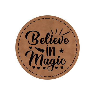 Bügelbild Label Believe in Magic