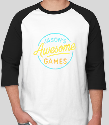 Jason&#39;s Awesome Games 3/4 Sleeve T-Shirt