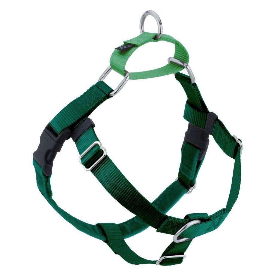 2 Hounds - Freedom Harness - 1in XXL - Green