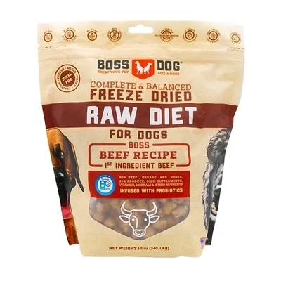 Boss Dog - Freeze Dried Complete Beef 12oz