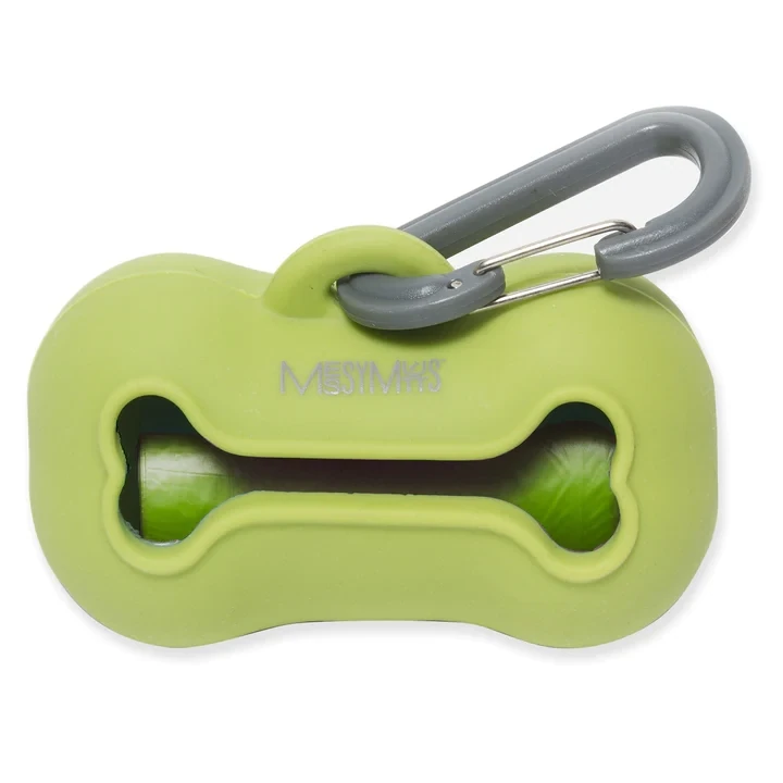 Messy Mutts - Silicone Poop Bag Holder - Green