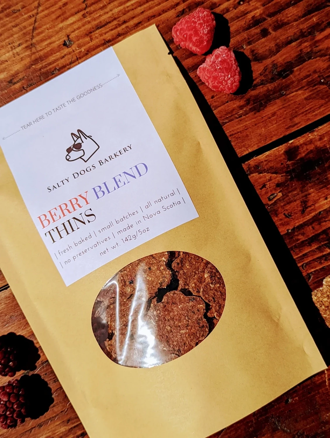 Salty Dogs Barkery - Berry Blend Thins 4oz