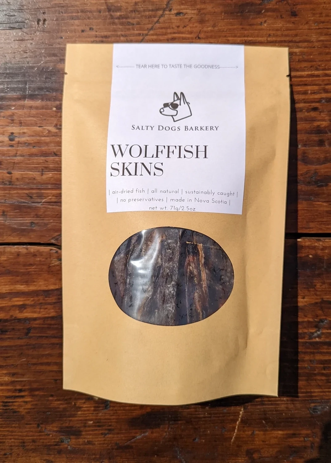 Salty Dogs Barkery - Wolffish Skins 2.5oz