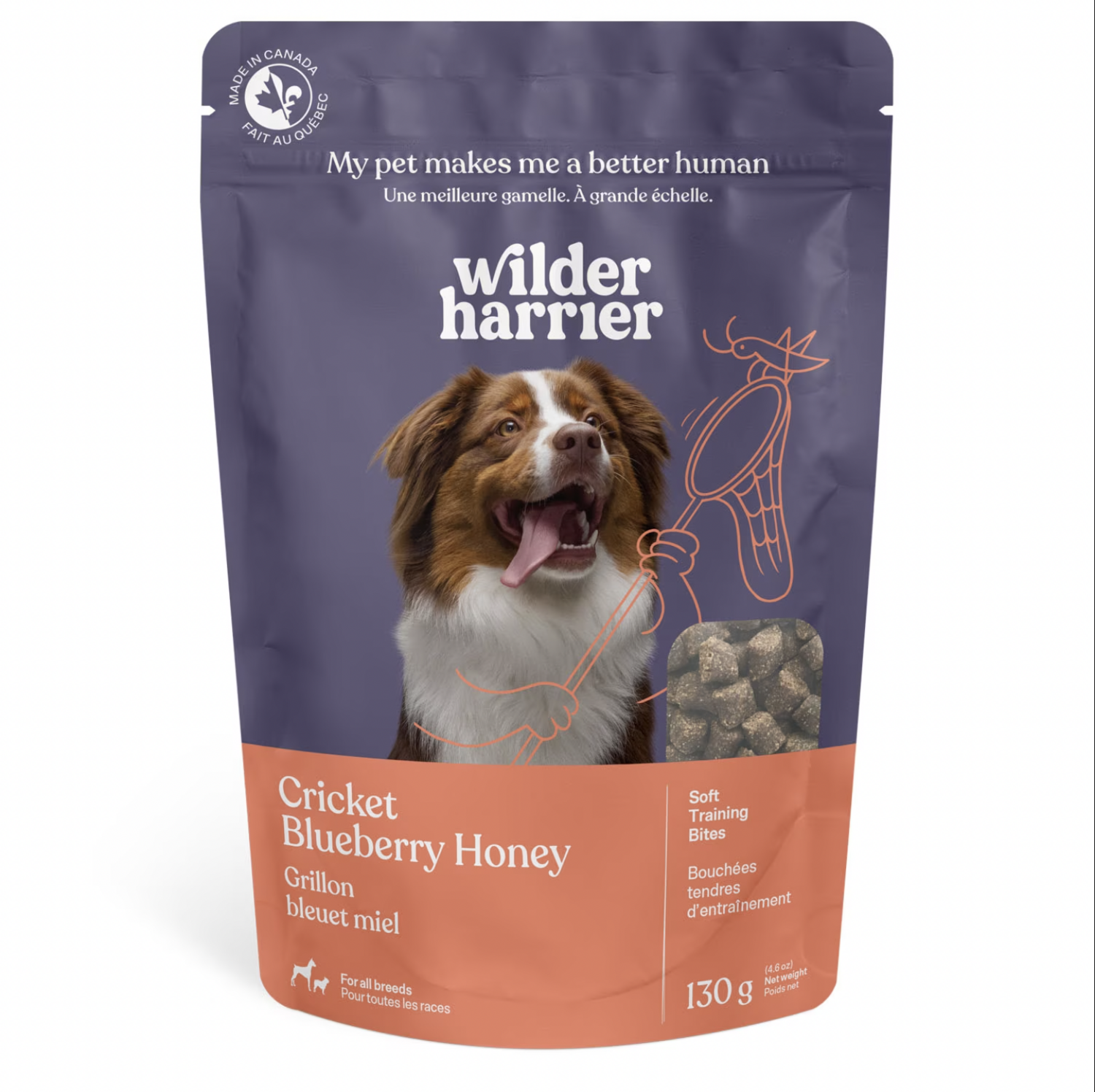 Wilder Harrier - Cricket Training Bites - Blueberry Honey