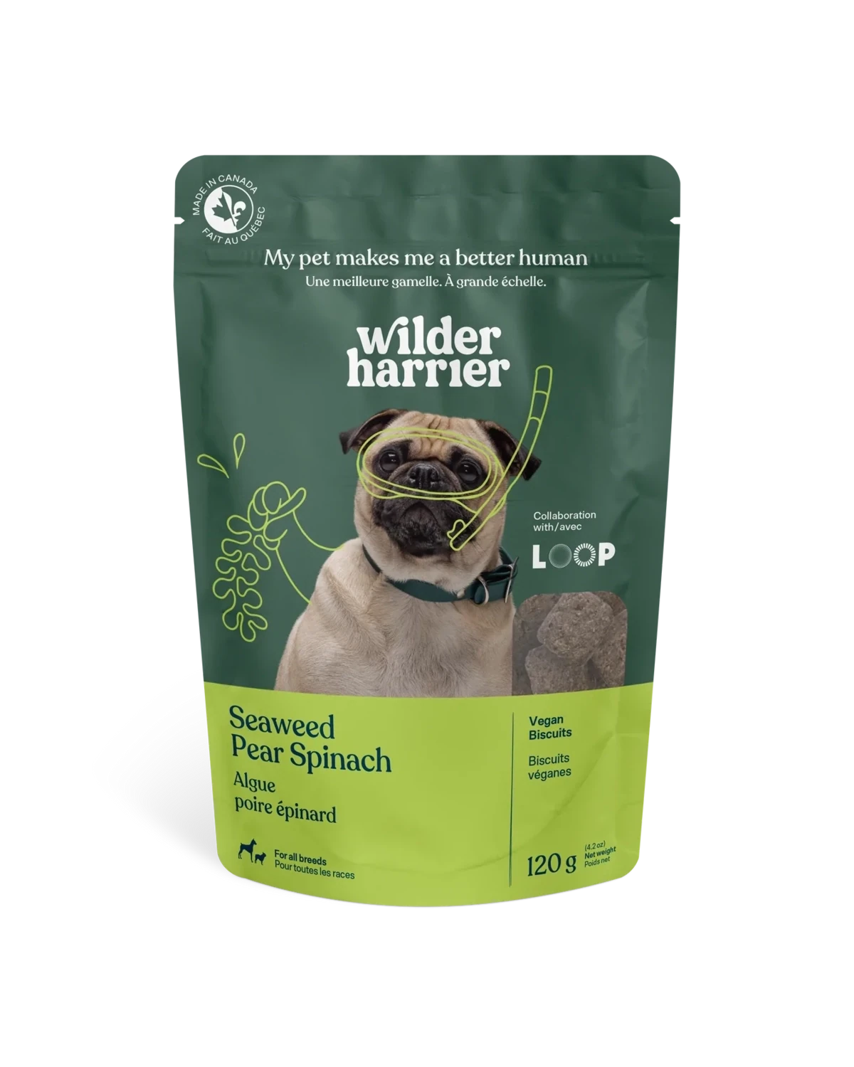 Wilder Harrier - Vegan Biscuits - Pear Spinach