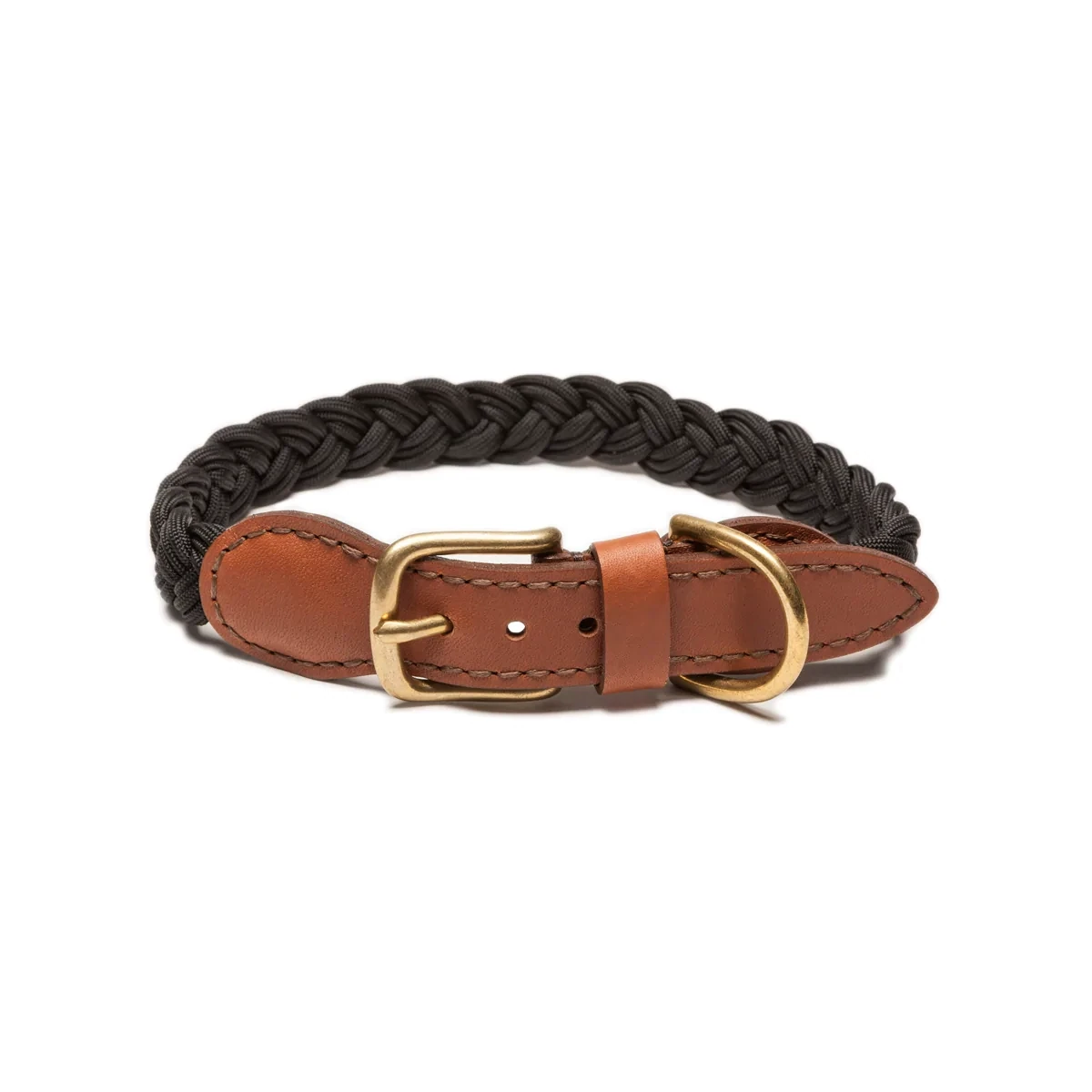 Knotty Pets - Braided Collar Black - Small