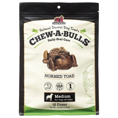 RedBarn - Chew-a-Bulls Toad Medium 12ct