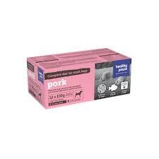 Healthy Paws - Complete Pork Small Dog 12x100g