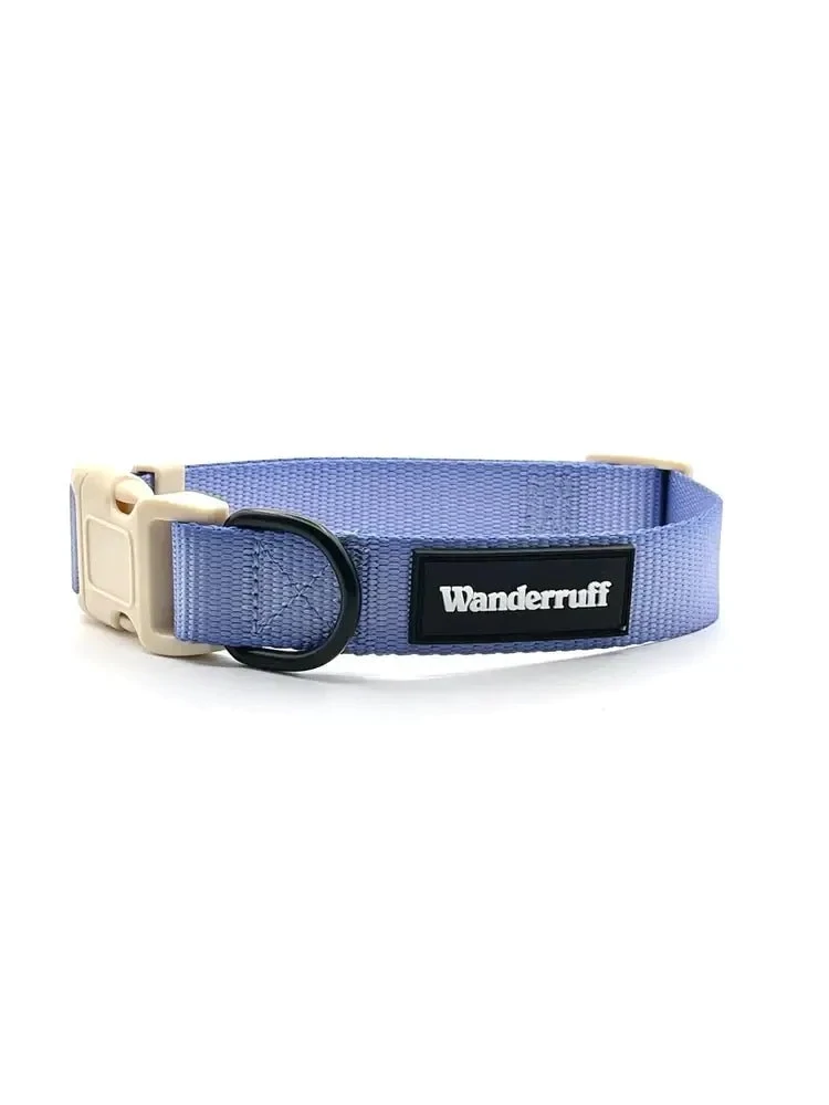 Wanderruff - Kona Blue & White Collar - Large