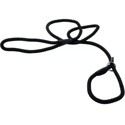 Coastal - Rope Slip Leash Black 6ft