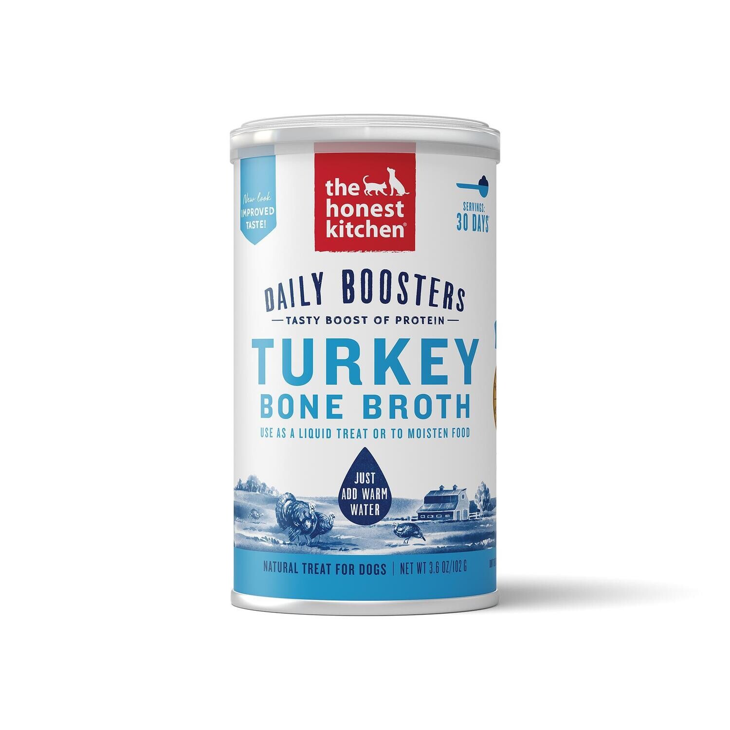 The Honest Kitchen - Turkey &amp; Ginger Instant Bone Broth 3.6oz