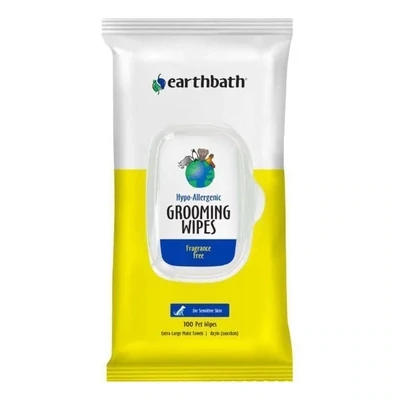 Earthbath - Hypoallergenic Grooming Wipes 100ct