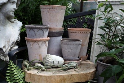 Elizabeth Pot  7&Quot; - Grey