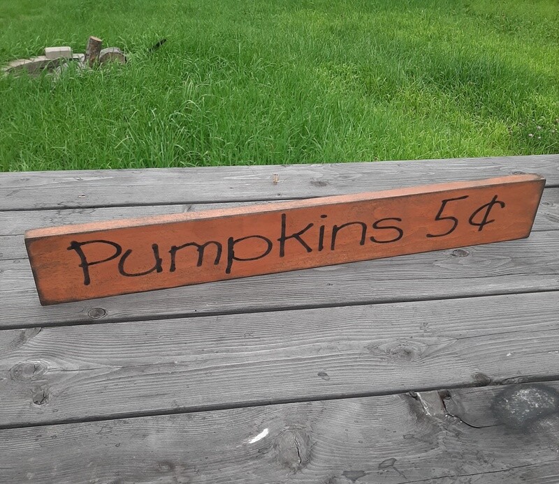 Primitive Pumpkins 5 Cents