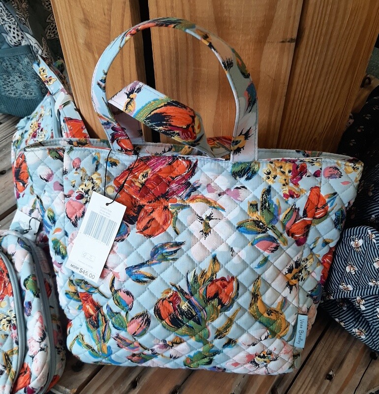 Sea Air Floral Lunch Tote