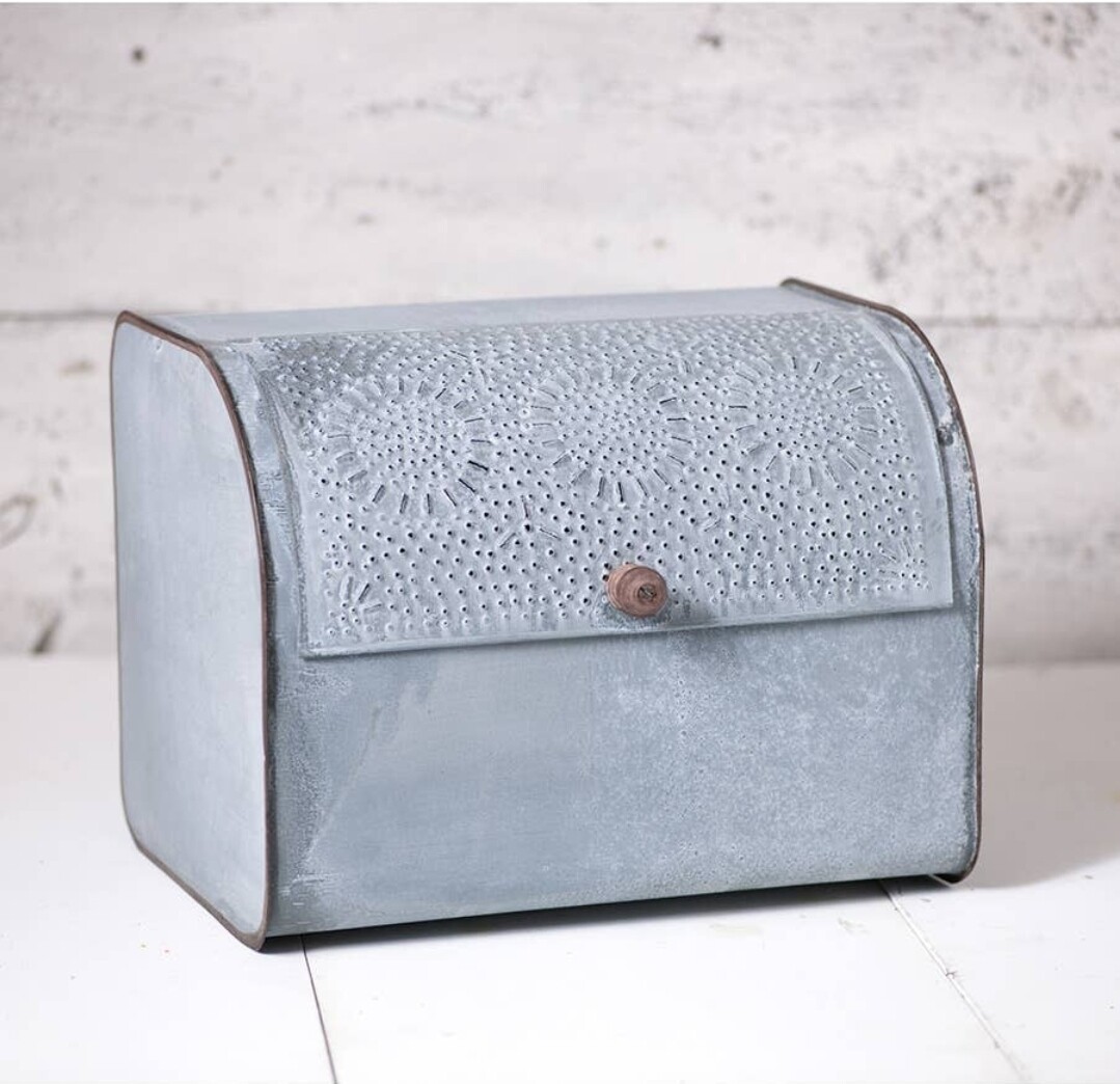 Weathered Zinc Breadbox
