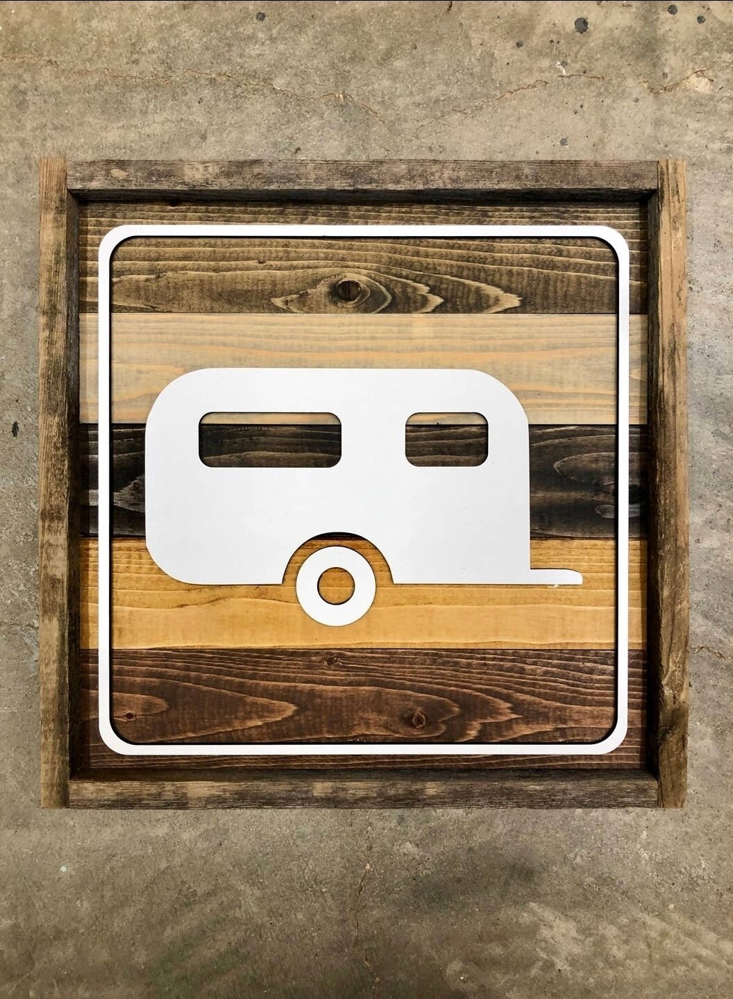 Framed Camper Sign