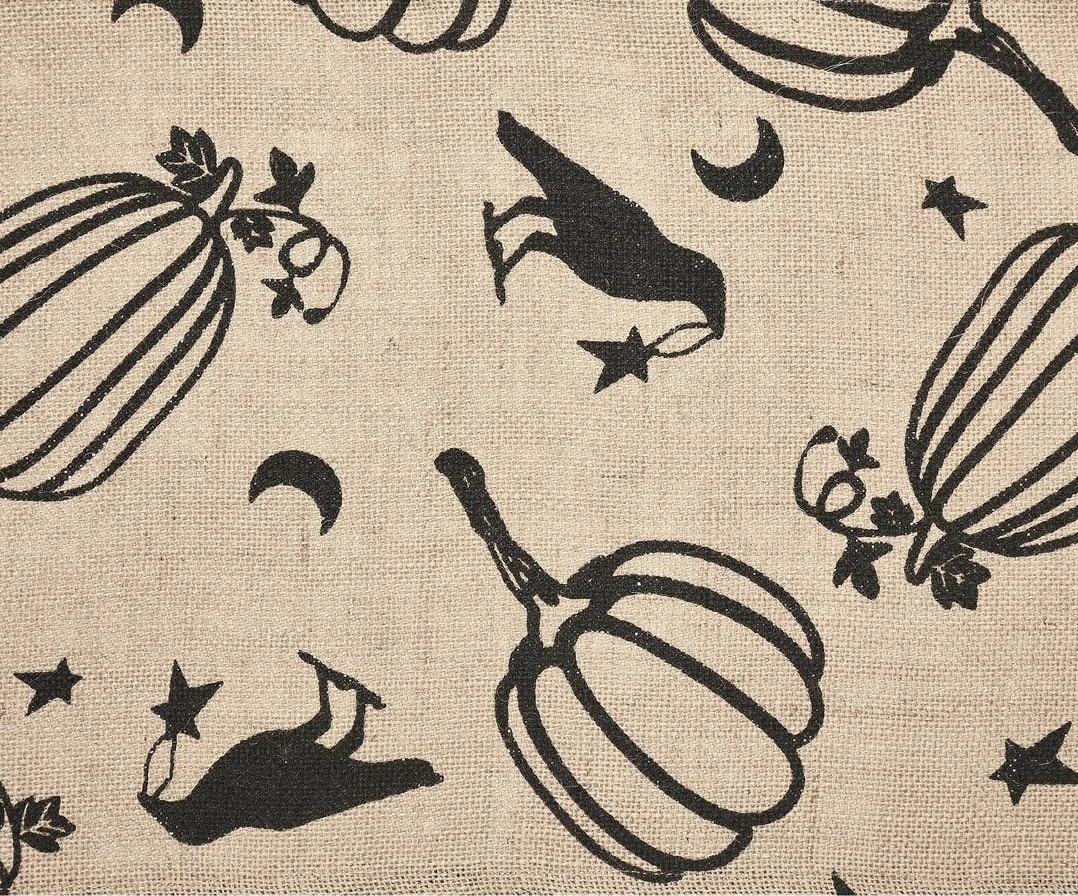 Pumpkin Crow Table Runner 12x36