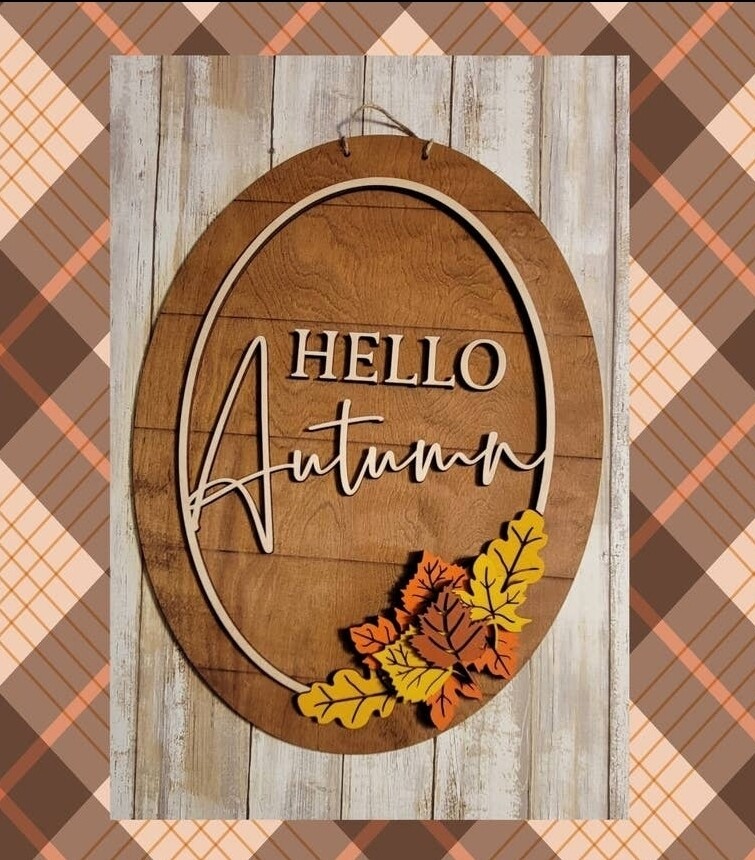 Hello Autumn Door Hanger