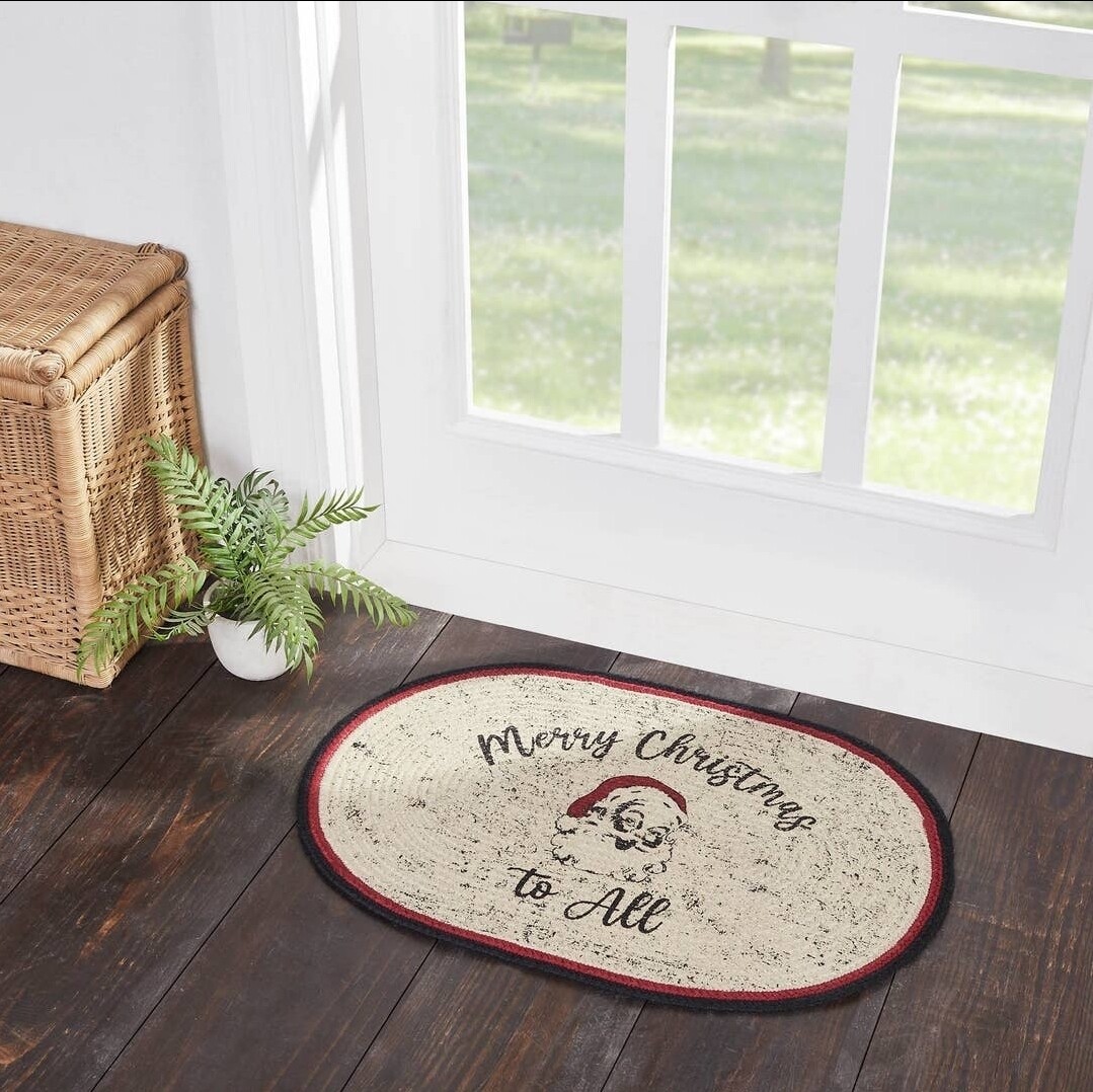 Jolly Ole Santa Jute Rug