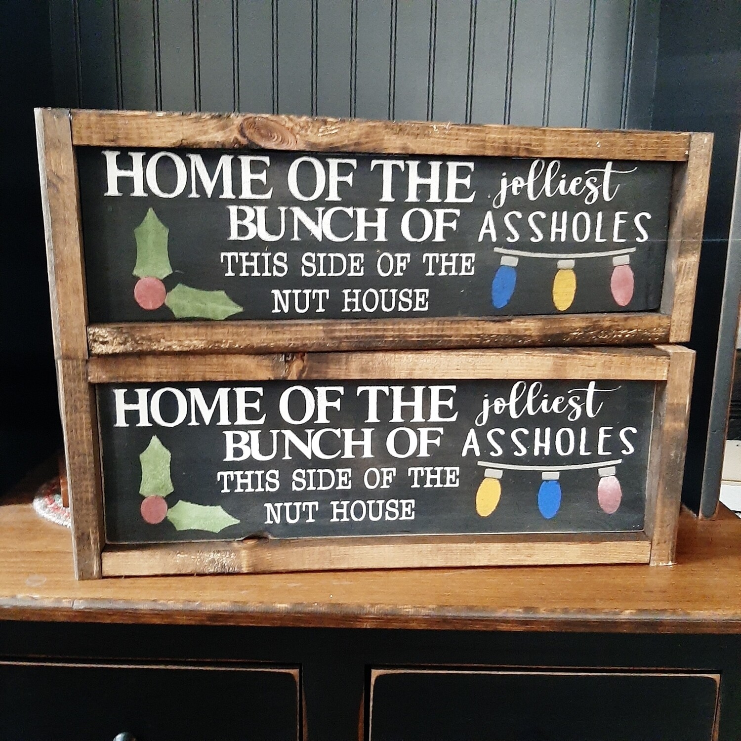 Jolliest Bunch Framed Sign