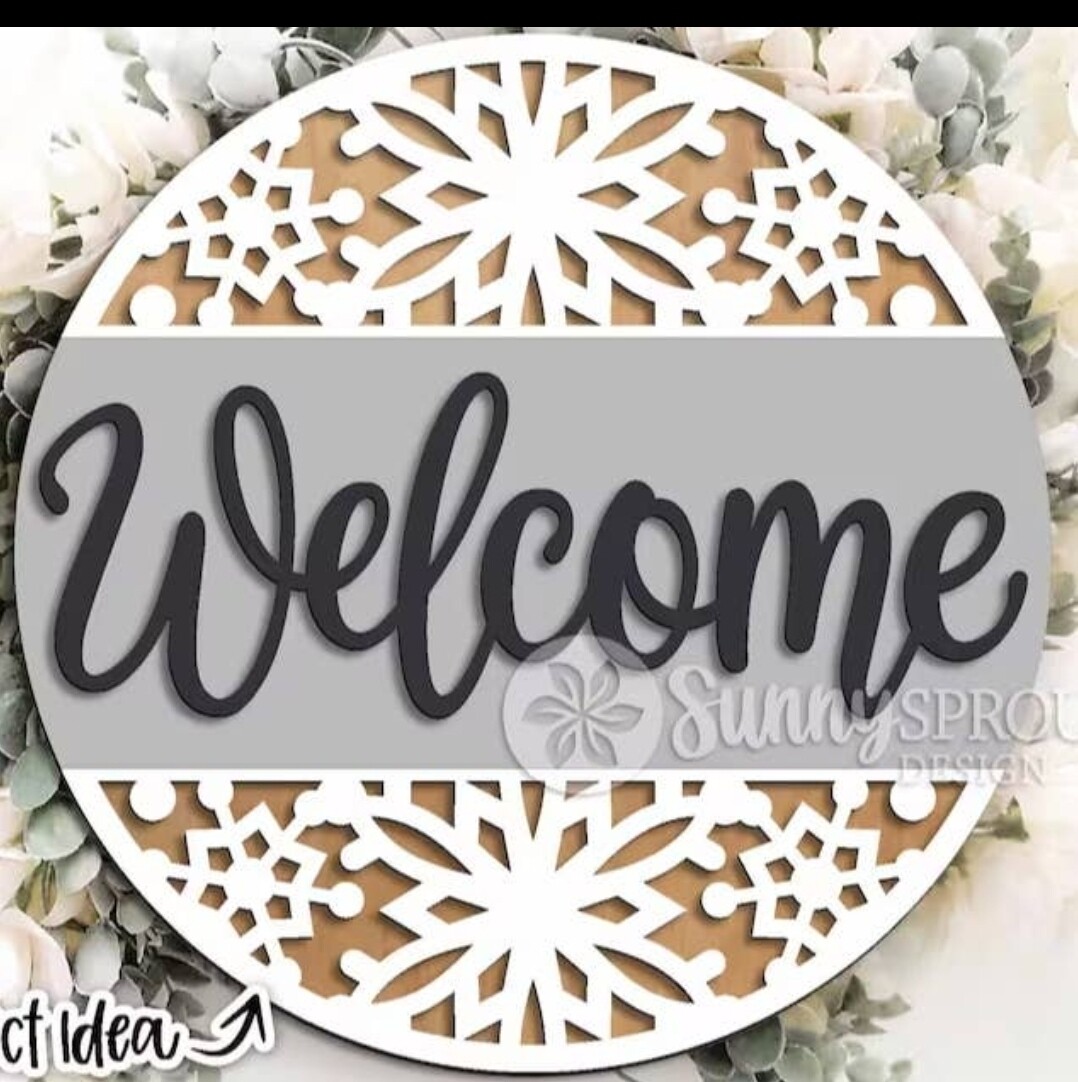 Welcome with Snowflakes