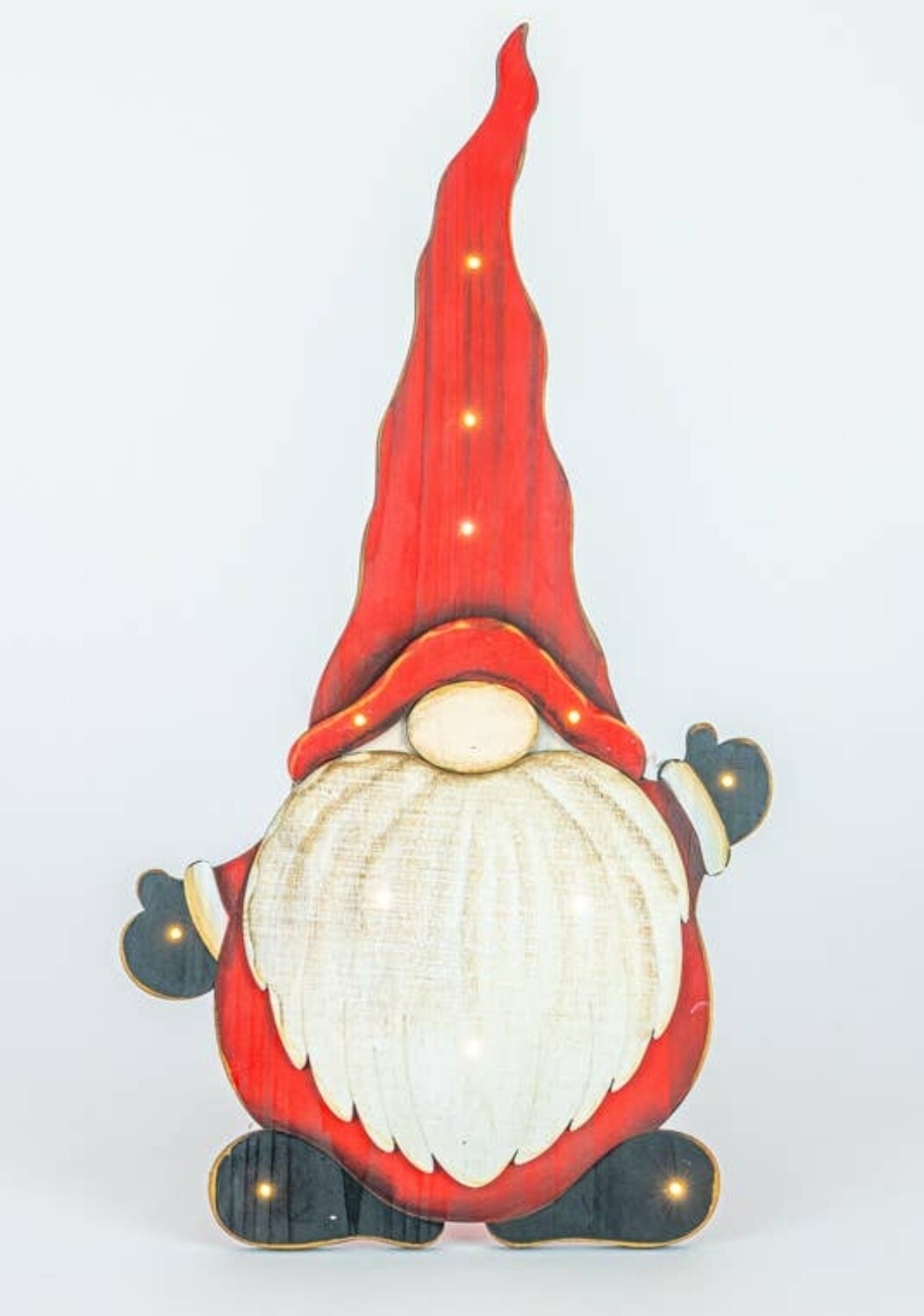 Wooden Light Up Gnome